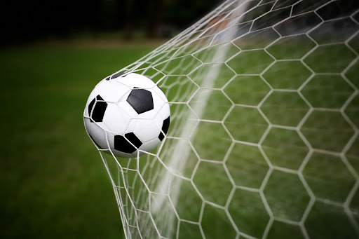 soccer ball hitting net